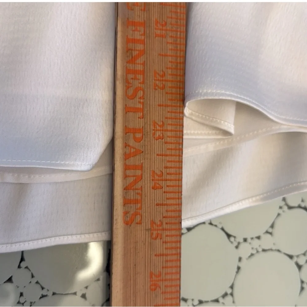 Lilly Pulitzer Blakelynn Elbow Sleeve Top Coconut White puff sleeves top size 6 - Picture 5 of 9